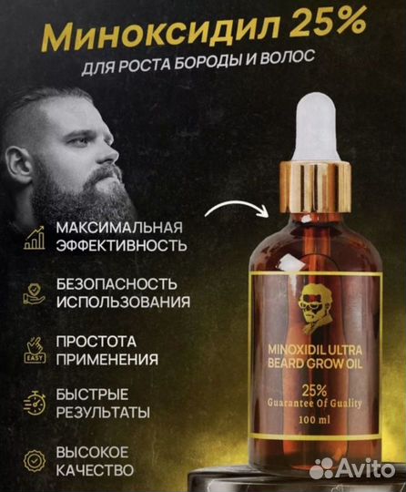 Миноксидил для барада 25% оригинальные