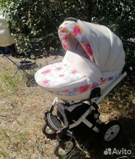 Коляска 2 в 1 эко кожа