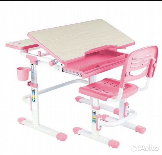 Растущая парта и стул бу