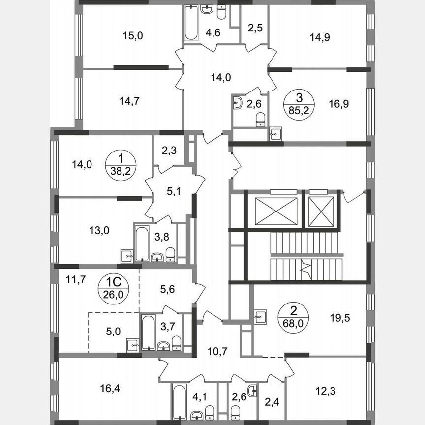 Квартира-студия, 26 м², 6/17 эт.
