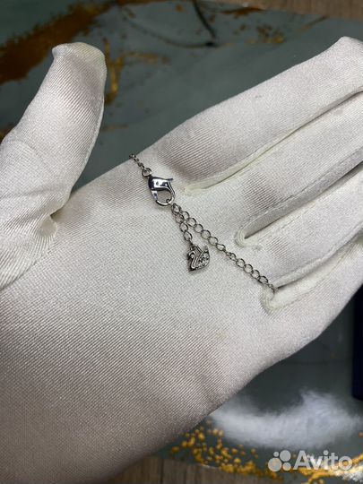 Swarovski колье лебедь, кулон iconic swan оригинал