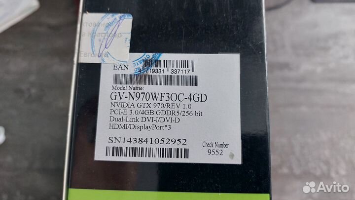 Видеокарта gigabyte GeForce GTX 970 WF OC