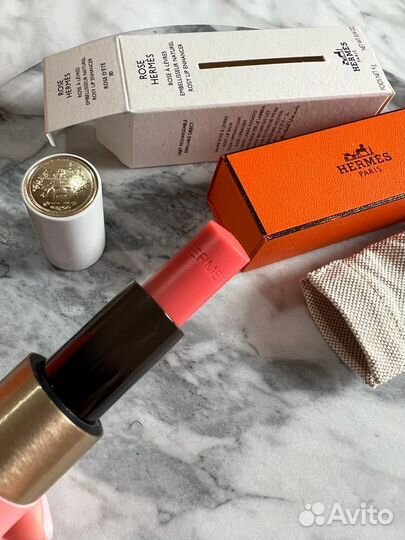 Hermes бальзам для губ Rose Tan
