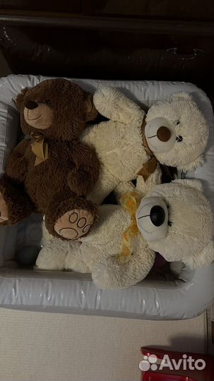 Плюшевые медведи 3 шт