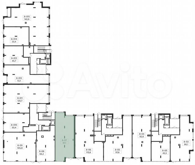 Аренда торговое помещение площадью 97.1 кв.м