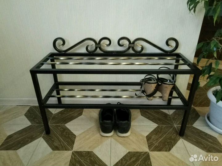 Вешалка,банкетка кованая