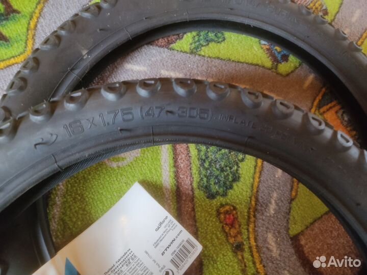 Велосипедная покрышка 16х1.75 Btwin 2 штуки