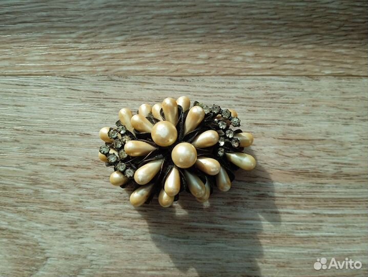 Брошь СССР под жемчуг