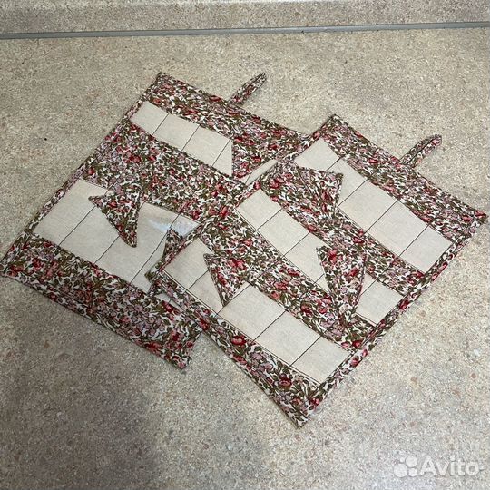 Комплекты прихваток для кухни лоскутные