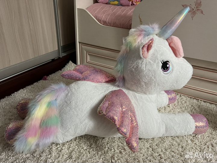 Мягкая игрушка Альпака Единорог новый