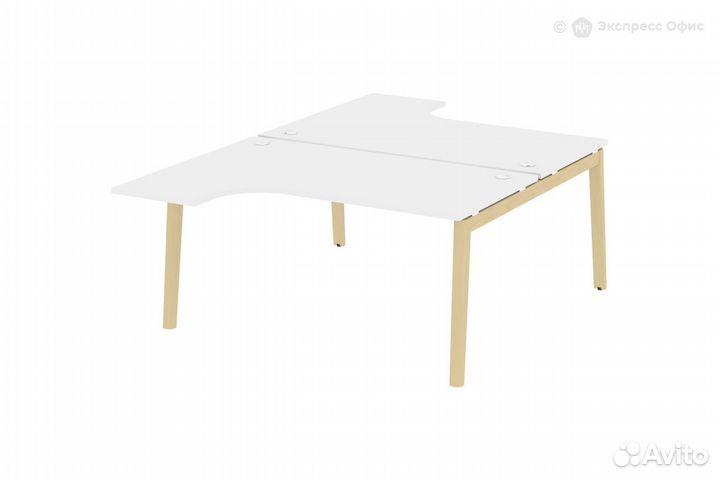 Стол-бенч двойной на деревянных опорах Onix wood O