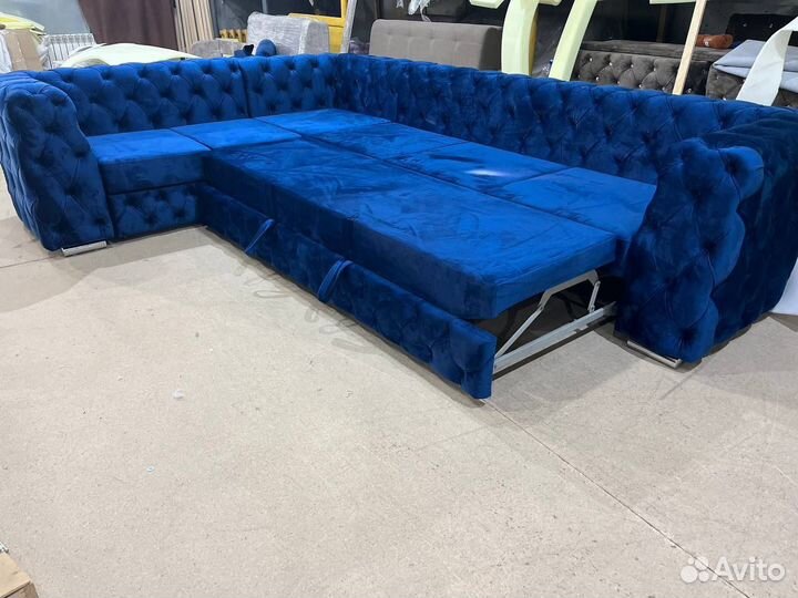 Угловой диван честер пью