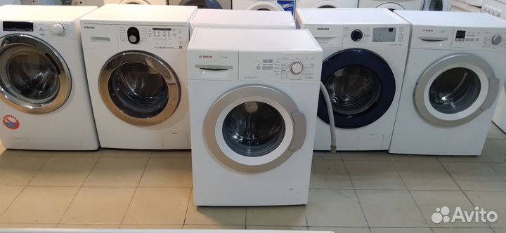 Стиральная машина бу Bosch узкая на гарантии