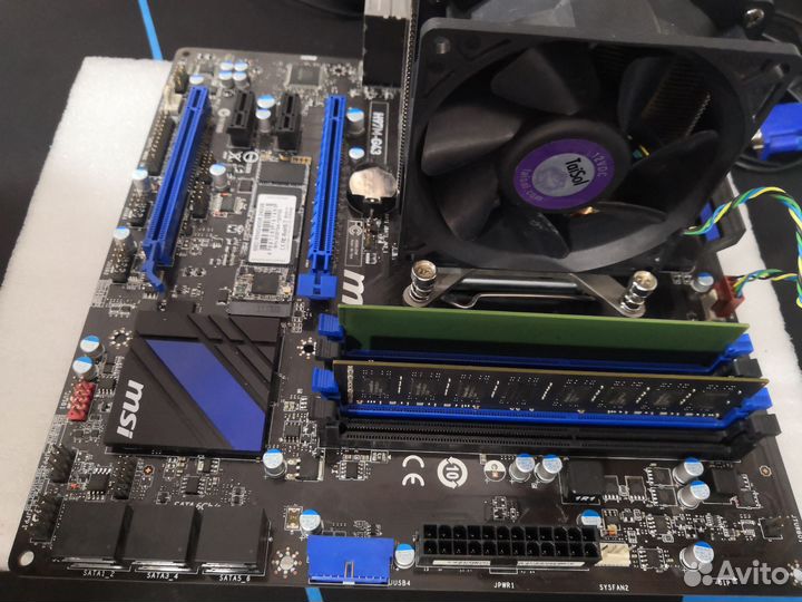 Комплект материнская плата/проц/озу/ssd/охлаждение