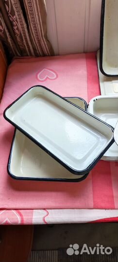 Алюминиевые формы с крышками для холодца бу - 6 шт