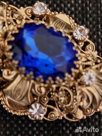 Брошь винтажная чехия