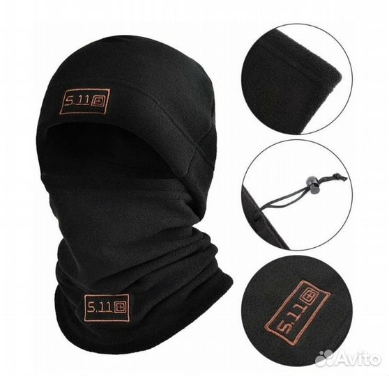 Шапка+шарф (балаклава) тактическая