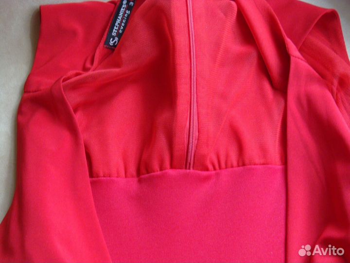 Платье вечернее, красное, 46р