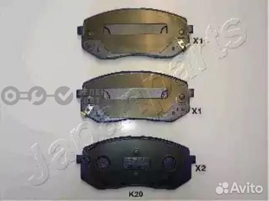 Japanparts PAK20AF Колодки тормозные передние hyun