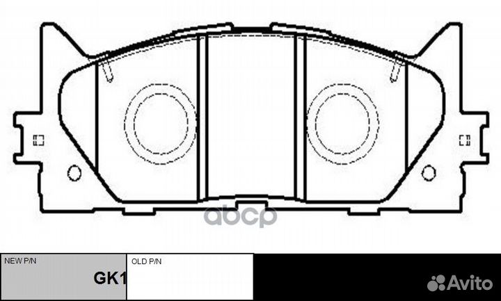 Колодки toyota Camry (V40,V50) /lexus ES ckt51 CTR