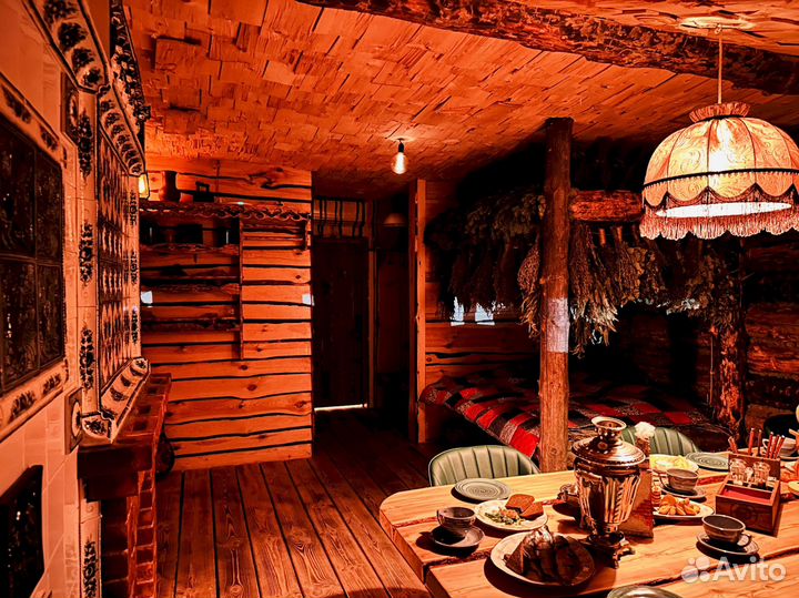 Баня в настоящей Банной Избе. Парение