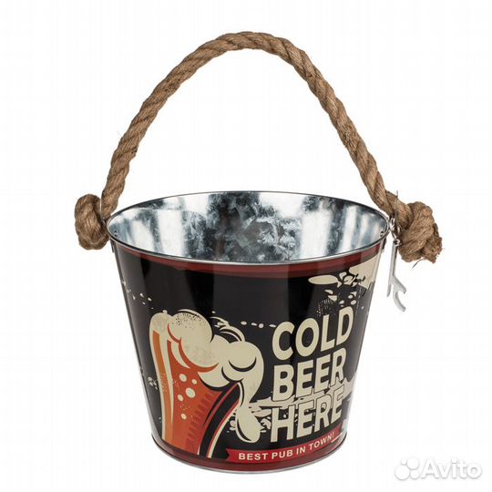 Стильное ведро для пива с открывалкой