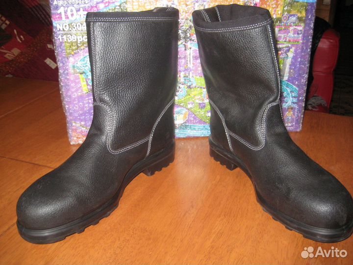 Сапоги мужские кожаные 46 размер