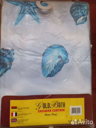 Штора для ванной новая