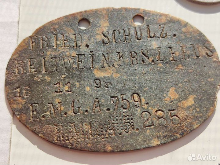 Смертные жетоны 1 мировая