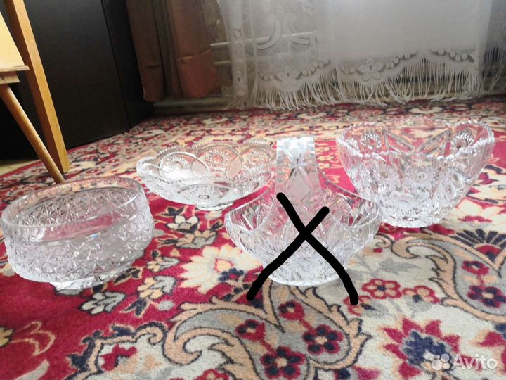 Салатницы. Хрусталь СССР 80 годов