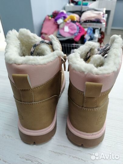 Ботинки зимние для девочки 33 новые