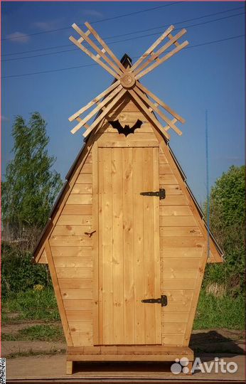 Дачный туалет деревянный WAT893