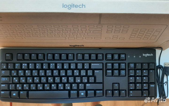 Клавиатура Logitech k120 for business black usb