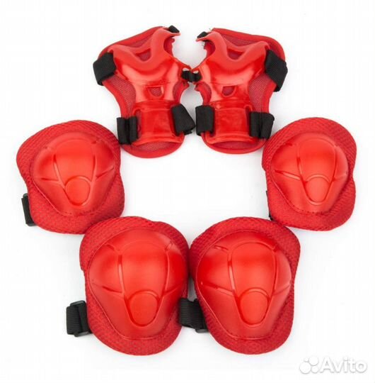 Комплект защиты детский не05044 (М) красная