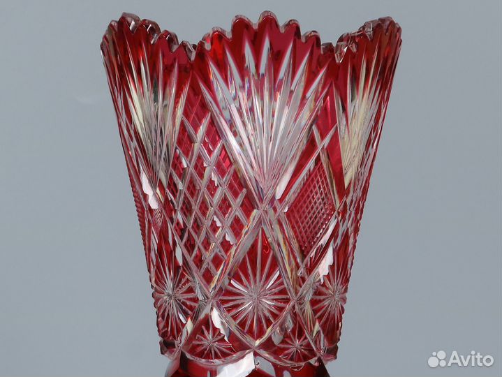 Старинная хрустальная ваза. Бельгия