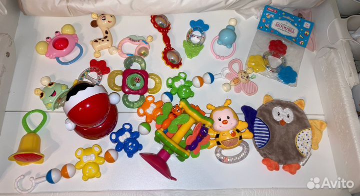 Детские игрушки погремушки пакетом