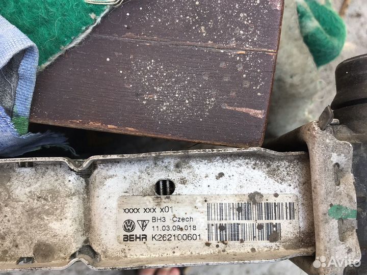 Радиатор основной Ауди Q7 4l б/у 3.0тди