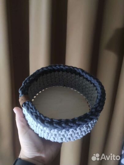 Вязанные корзинки ручной работы