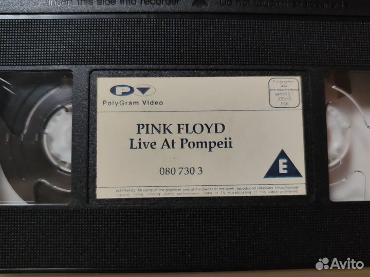 VHS pink floyd Live AT Pompeii Hi-Fi