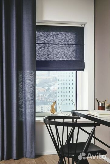 Римские шторы в спальню