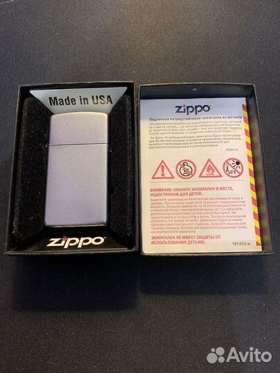 Зажигалка zippo slim