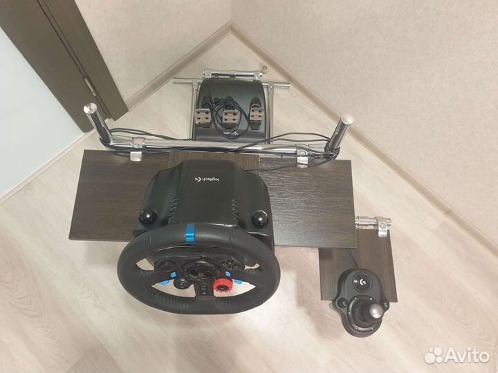 Стойка для игрового руля с кпп. Версия2.0