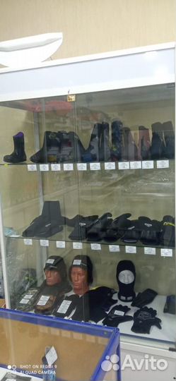 Неопреновые носки и перчатки для подводной охоты