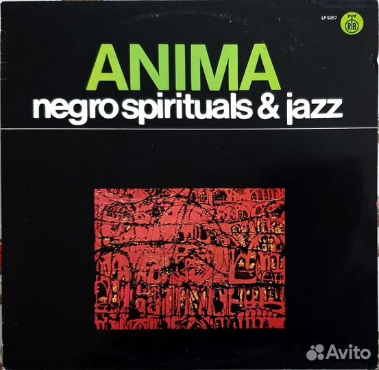 Джаз пластинка Negro spirituals & Jazz Anima NM