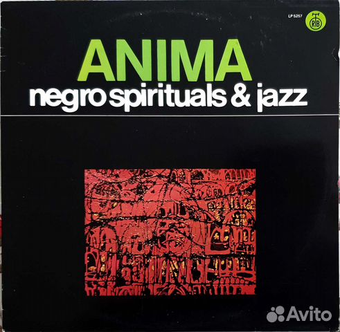 Джаз пластинка Negro spirituals & Jazz Anima NM