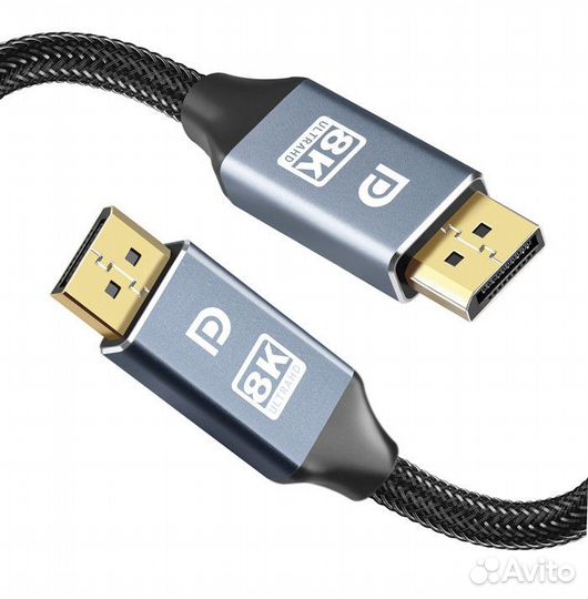 Кабель tubon DisplayPort - DisplayPort 1.4 8K 0.5м