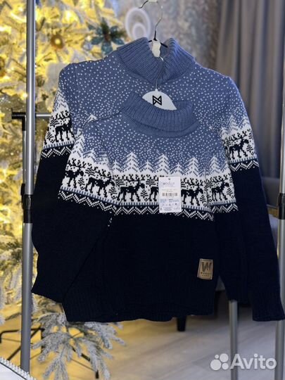 Новогодние свитера фемали лук для фотосессии