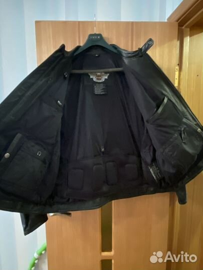 Мотокуртка кожаная мужская