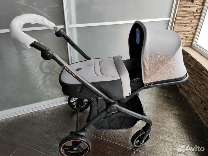 Коляска Люксмам 2в1 есть 3в1(Серая)