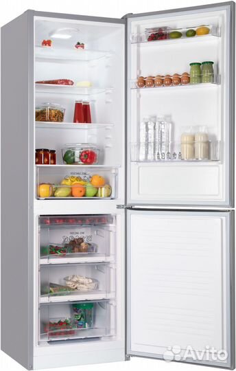 Холодильник Nordfrost NRB 162NF X 2-хкамерн. нержавеющая сталь